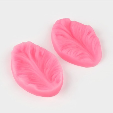 Mold "Leaf of Tropical Plants", silicone, 2 pcs, 6.5 × 4 × 2.3 cm, color mix-1
