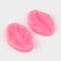 Mold "Leaf of Tropical Plants", silicone, 2 pcs, 6.5 × 4 × 2.3 cm, color mix