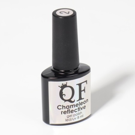 Gel nail polish, “Chameleon”, 3 phase, 8ml, LED/UV, Dark green/peach (02) color-11