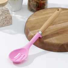 Spoon culinary with slots of the share 