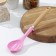 Spoon culinary with slots of the share "stella", 29 cm, pink color