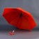 Walking umbrella semi -automatic d = 90cm, red color