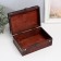 Casket wood chest "Secrets of the King" with rivets, Bordeaux 18x12x7.5 cm