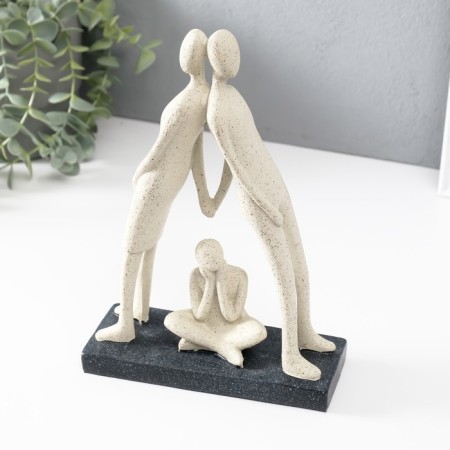 Souvenir Polystone "House there is the family" White 7x17x24.5 cm-4
