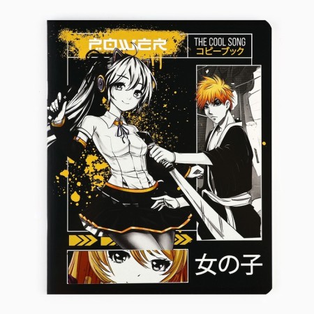 Notebook in a cell of 48 sheets A5 on a paper clip. Inner block No. 2 MIX "Anime Comic" VD LAK-1