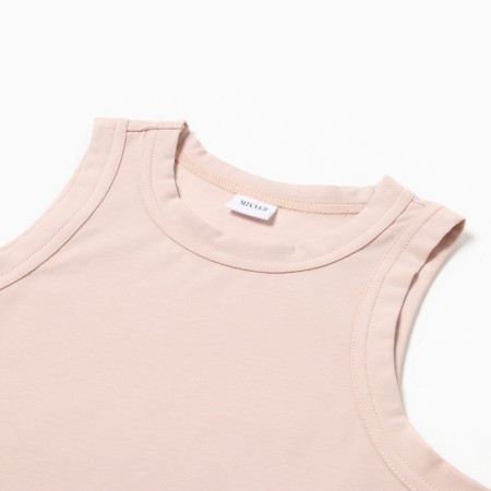 T-shirt female minku: Basic line color is powdery, rr 48-6