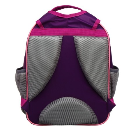 School backpack, 37 x 27 x 16 cm, ergonomic back, calligrata b "Flowers", lilac-7