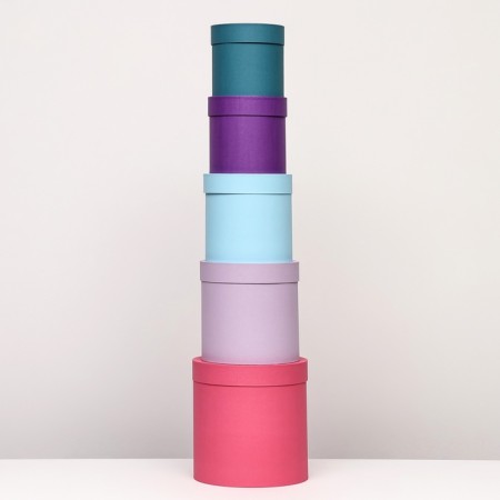Set of hats 5 in 1, purple, 23 x 23-15 x 15 cm-2