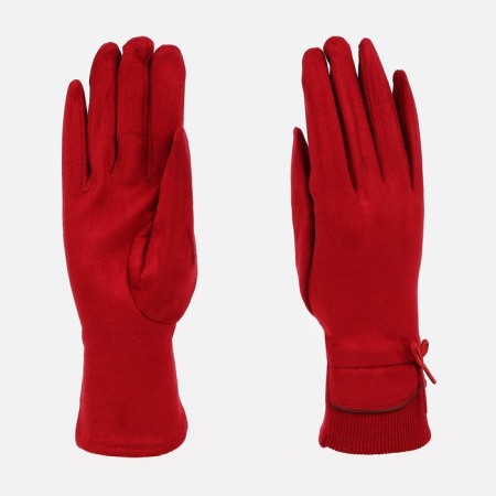 Gloves are female, dimensionless, without insulation, red color