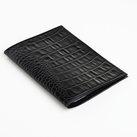 Covers for passport, textura, black color-2