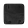 Front seat, artificial fur, size 48 x 48 cm, black