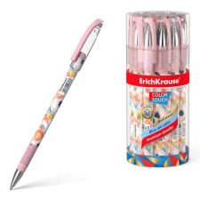 Ballic handle Erichkrause Colortouch Flower Cocktail, node 0.7 mm, blue ink blue