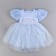 Carnival set "Stylish Princess": rim, blue dress, height 98 cm