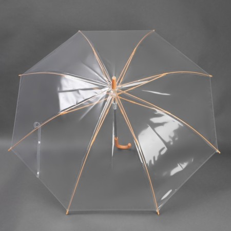 Umbrella - a semiautomatic “neon” cane, 8 knitting needles, r = 47 cm, mixing color/transparent-6