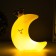 Nightlight "Moon with the crown" LED from the batteries white 16x8x19 cm Risalux