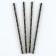 Stars of cocktail tubes, set 12 pcs., Golden color
