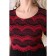 Female dress, size 42, black color, burgundy