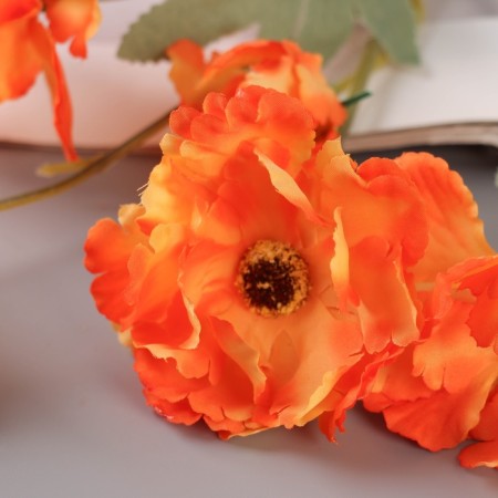Artificial flowers "Tensor cosmea" 8x58 cm, orange-1