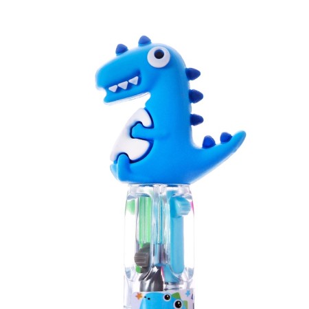 Multi-color ballpoint pen Calligrata "Dragon" Automatic, 4 color, mini, blue-3