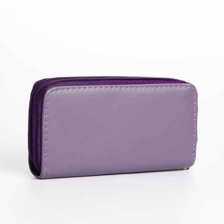 Women's wallet with lightning, lilac color-1