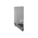 G-teq 8860 PS hand dryer, high-speed, 1 kW, plastic, 241 x 395 x 140 mm, silver