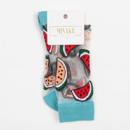 Women's socks minku "watermelon", size 36-39 (23-25 ​​cm)-6