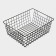 Basket for storage of the share "Erin", 36 × 27 × 14 cm, black color
