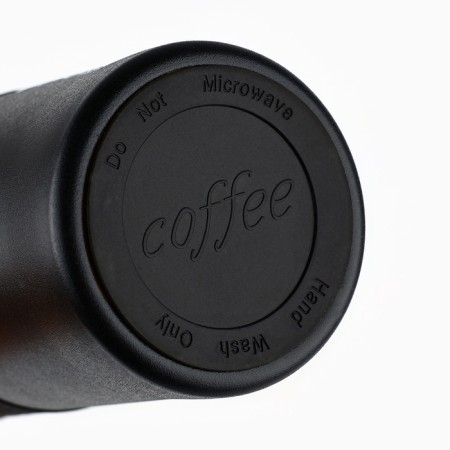 Thermal engine with the Mode Forrest button, 380 ml, the color is black, retains heat 6-8 hours-6
