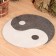 Set Gift 4 Women's objects "yin-yang" (hat, rug, mitten, slippers)