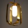 Lamp Bayerlux "Retor" E27 40W gold 24.5x24.5x37.5-137 cm