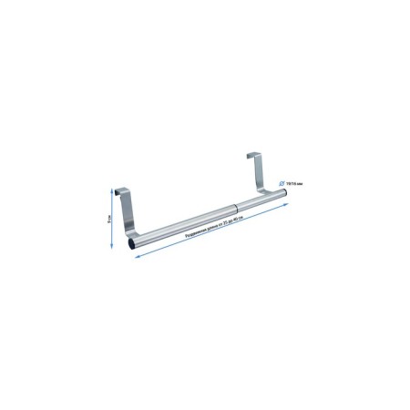 BAR towel holder, sliding, obsessed, silver-1