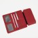 Women's wallet on the button, burgundy color