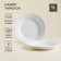 Set of porcelain plates SL Home "Vintage Frank", D = 22.5 cm, white color