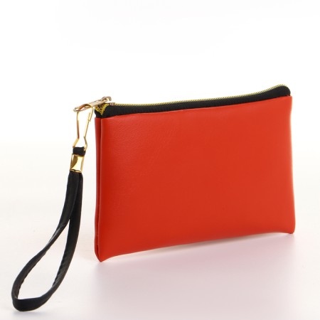 Women's wallet with lightning, red color