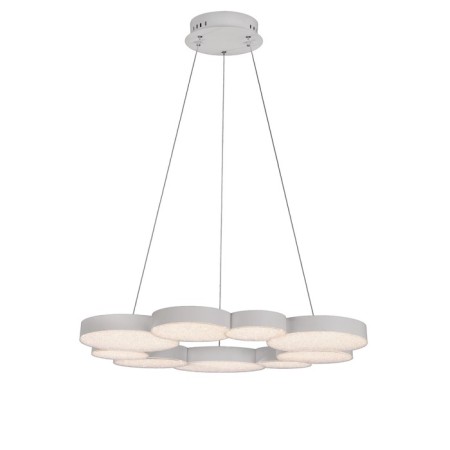 Suspended chandelier Mantra lunas, Led, 3700lm, 3000k, 1600 mm, matte white color