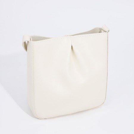 Bag Cross-Bodi with a zipper, white color-2