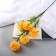 Artificial flowers "chrysanthemum pompom" d-6 cm 80 cm, yellow