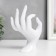 Souvenir Polystone stand for jewelry "Hand" White 16.5x8 cm