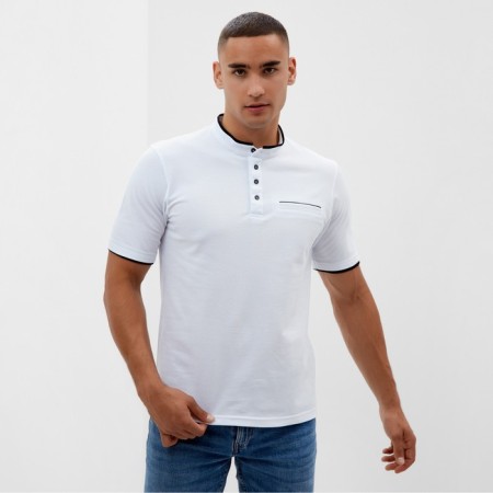 T-shirt (Polo) Male Minaku Regular Fit: White color, river 52