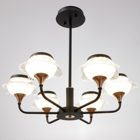 Chandelier 1696/6 LED 144W 3000-6000K black and gold 70x70x65 cm Bayerlux-1