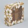 Box for sweets, confectionery packaging, 4 cells, "craft", 10.5 x 10.5 x 3.5 cm