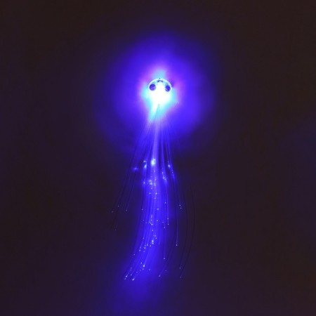 Hair strand on a hairpin, luminous, 3.5 x 33 cm-9