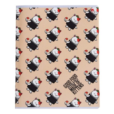 Notebook of 48 sheets in the cage "which", the cover coated cardboard, matte lamination of Soft Touch, mix-6