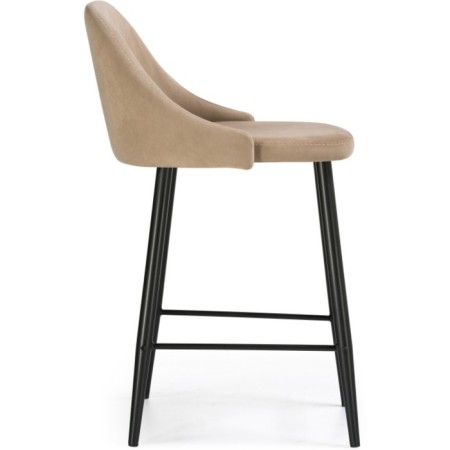 Harmar jama metal/velor, black/beige 46x53x90 cm-2