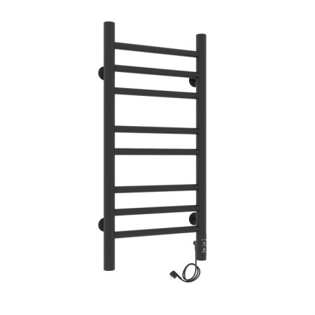Two -heated towel rail Laris lavender ChKCh, 300x700 mm, 8 crossbars, right, black-9