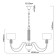 Ontario chandelier, size 95x95x95 cm, 320W 8xe14 IP 20