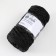 Knitting cord 100% polyester, width 5 mm 100m (black)