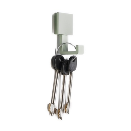 Furniture hook cappio basket, one -rod, green color-1