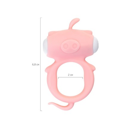 Vibrocolor on the penis A-Toys byfa Kear, silicone, d = 2 cm, pink color-5