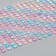 Sticker Plastic Ryza "Strips gradient" MIX 24.6x10 cm